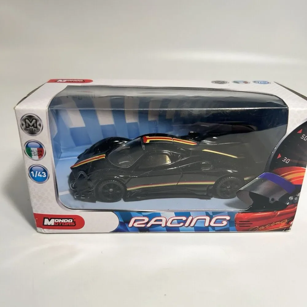 Pagani Zonda R Evo 1:43 Diecast Mondo Motors Black Italian Supercar Model
